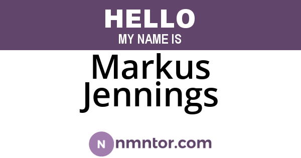 Markus Jennings