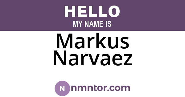 Markus Narvaez