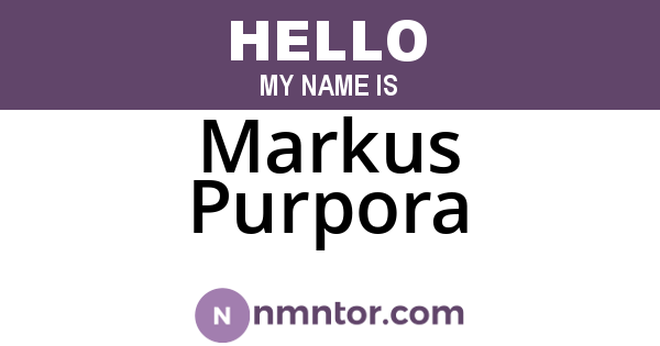 Markus Purpora
