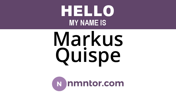 Markus Quispe