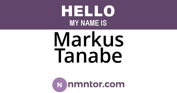 Markus Tanabe