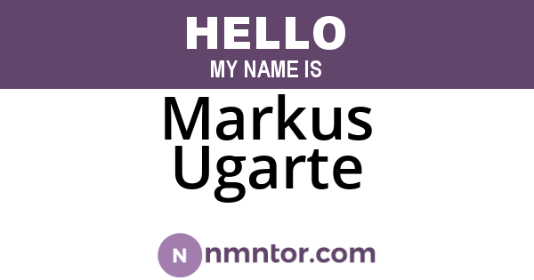 Markus Ugarte
