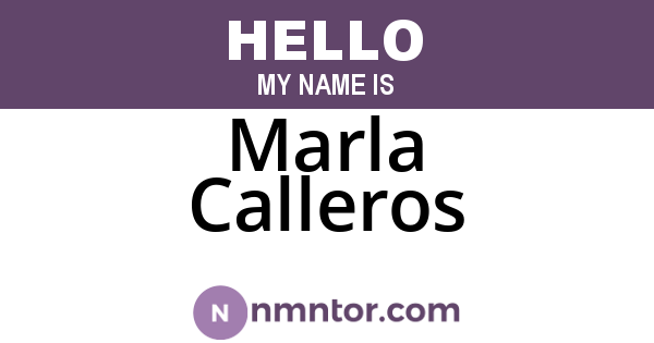 Marla Calleros