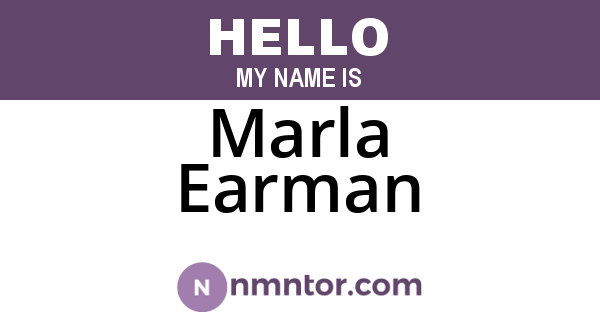 Marla Earman