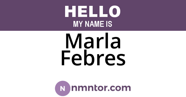 Marla Febres