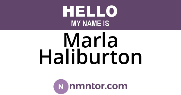 Marla Haliburton