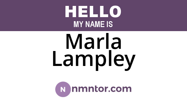 Marla Lampley