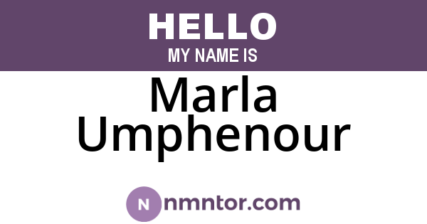 Marla Umphenour