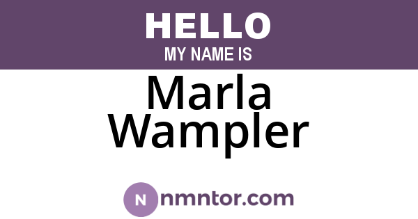 Marla Wampler