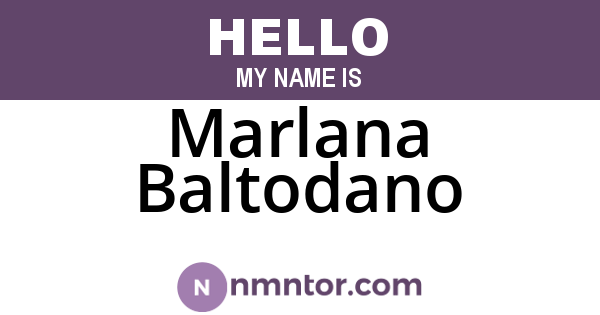 Marlana Baltodano