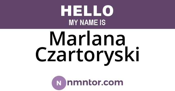 Marlana Czartoryski