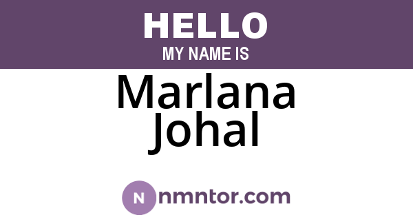 Marlana Johal