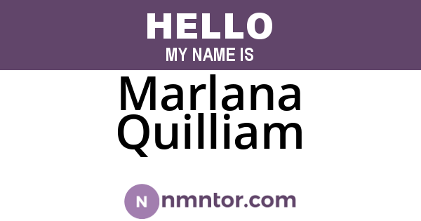 Marlana Quilliam
