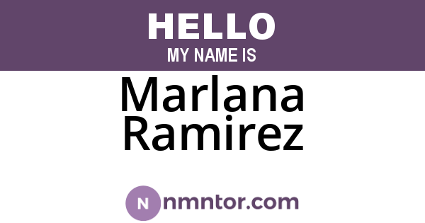 Marlana Ramirez