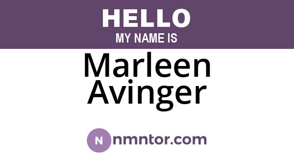 Marleen Avinger