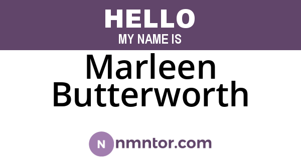 Marleen Butterworth