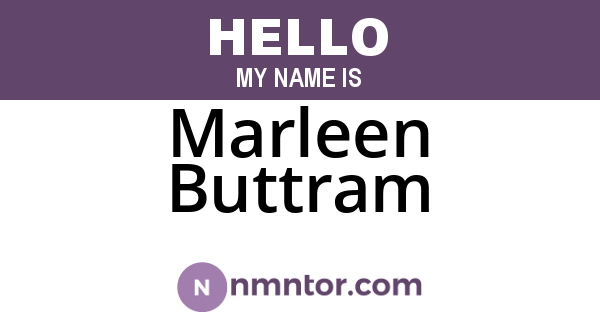 Marleen Buttram