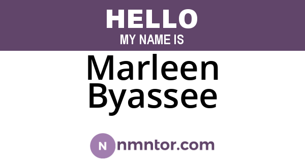 Marleen Byassee