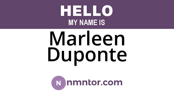 Marleen Duponte