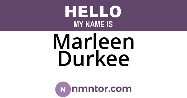 Marleen Durkee