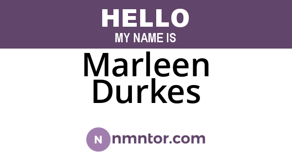 Marleen Durkes