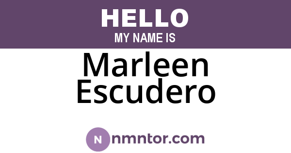 Marleen Escudero