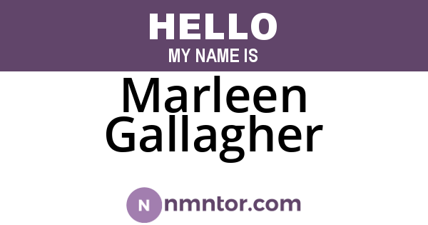 Marleen Gallagher