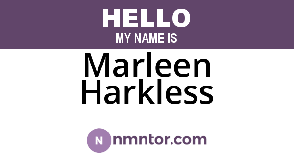 Marleen Harkless