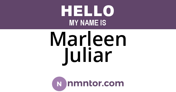 Marleen Juliar