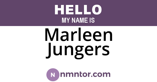 Marleen Jungers