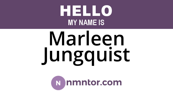 Marleen Jungquist