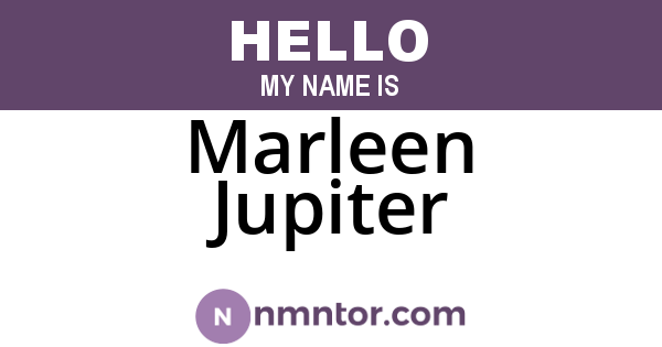 Marleen Jupiter