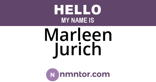 Marleen Jurich