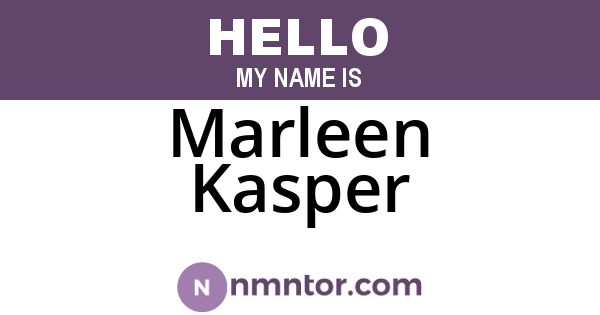 Marleen Kasper