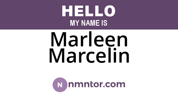 Marleen Marcelin