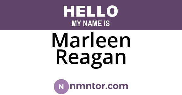 Marleen Reagan