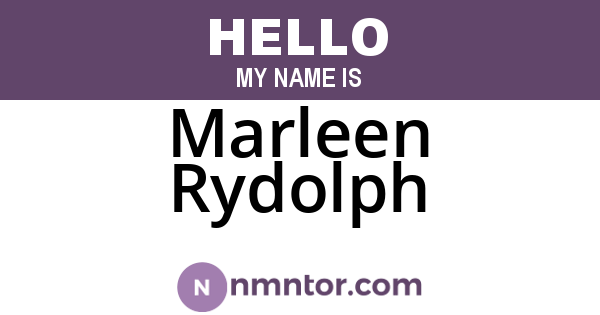 Marleen Rydolph