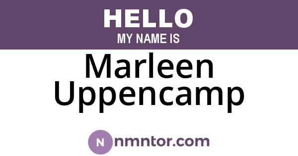 Marleen Uppencamp