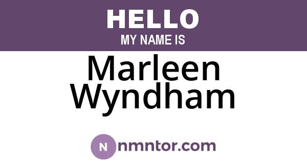 Marleen Wyndham