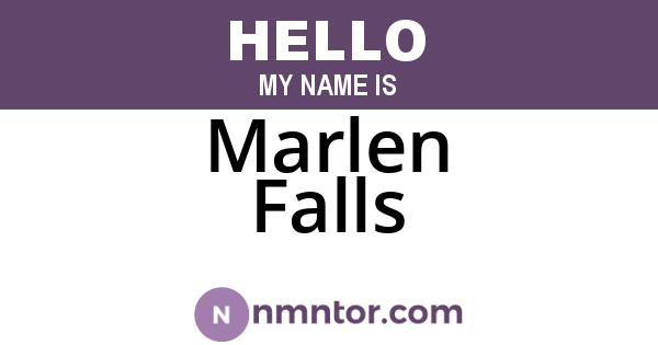 Marlen Falls