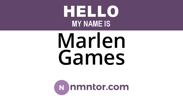 Marlen Games