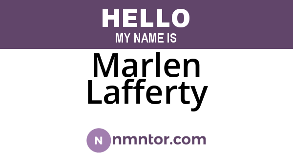 Marlen Lafferty