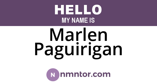 Marlen Paguirigan