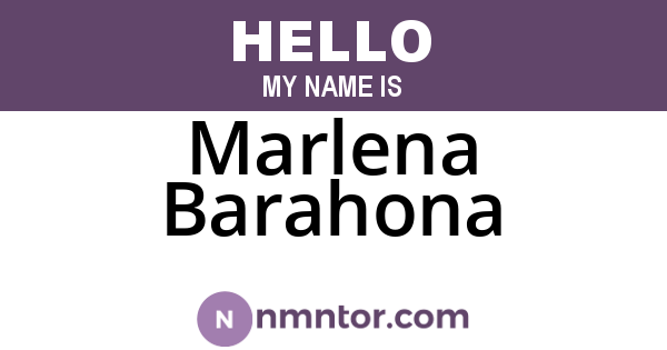 Marlena Barahona