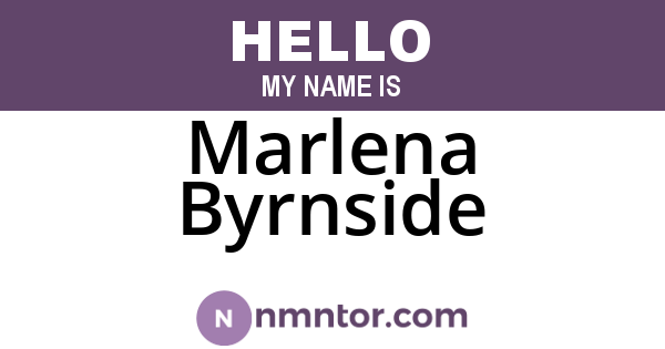Marlena Byrnside