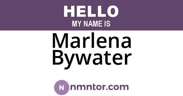 Marlena Bywater