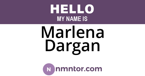 Marlena Dargan