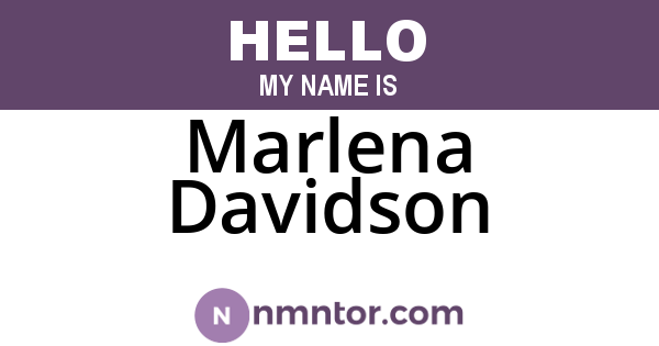 Marlena Davidson