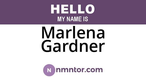 Marlena Gardner