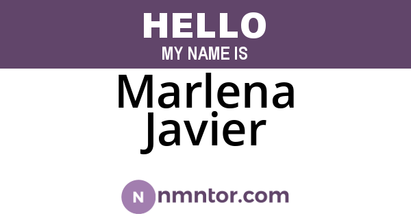 Marlena Javier